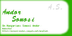 andor somosi business card